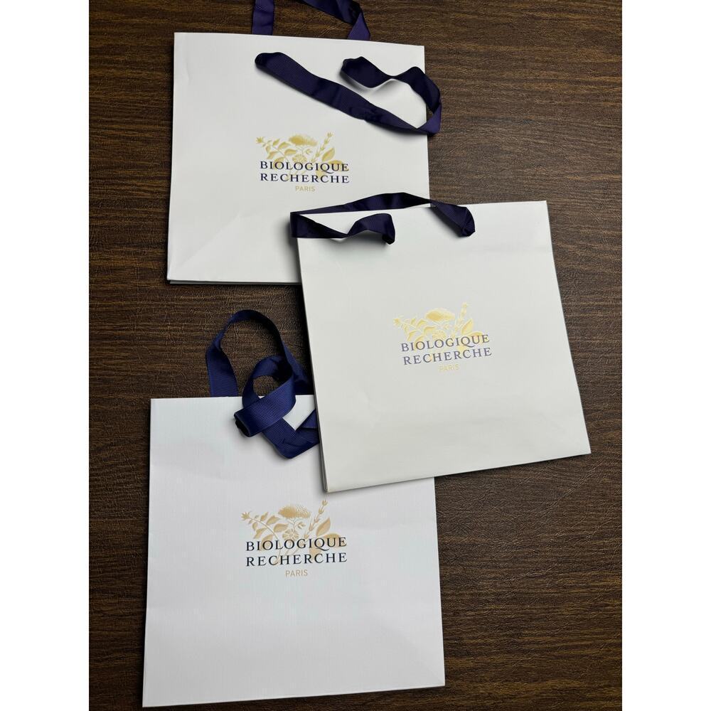 Biologique Recherche Set of 3 Shopping Bags 9x9"
